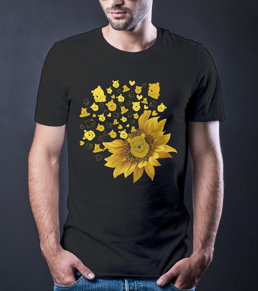 Pooh Sunflower Faces T-Shirt