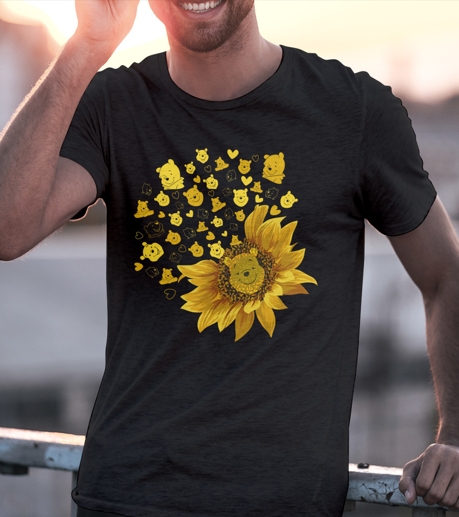 Pooh Sunflower Faces T-Shirt