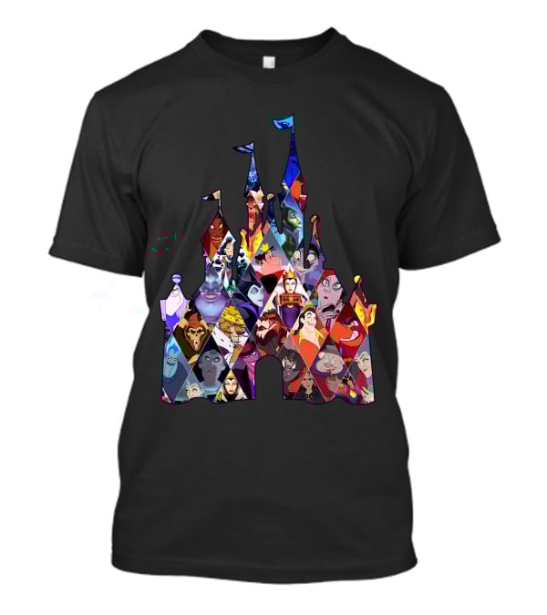 Disney Villains Castle Silhouette Collection T-Shirt