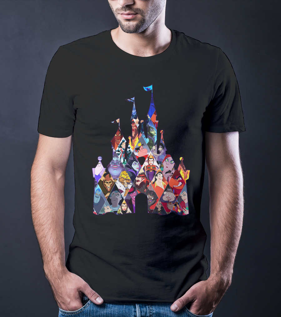 Disney Villains Castle Silhouette Collection T-Shirt
