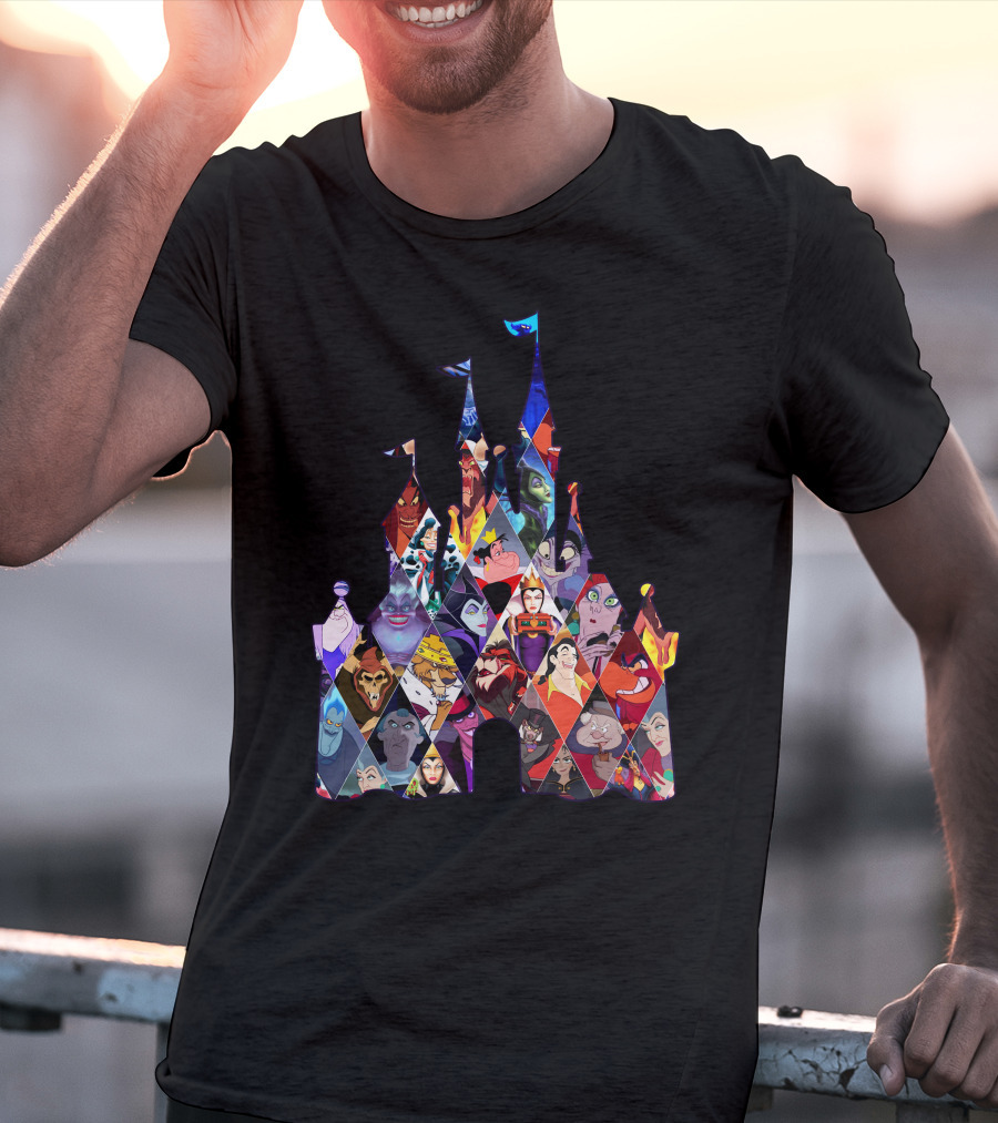 Disney Villains Castle Silhouette Collection T-Shirt