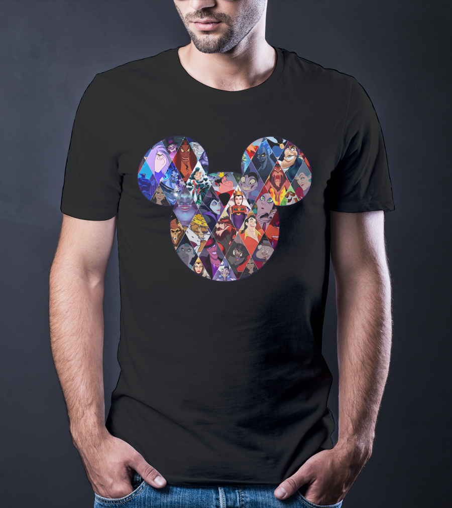 Mickey Villains Collage T-Shirt