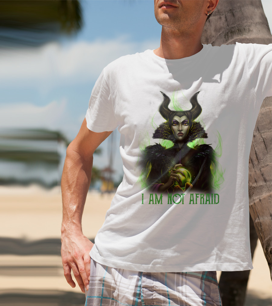 I Am Not Afraid Maleficent Dark Magic Horns T-Shirt