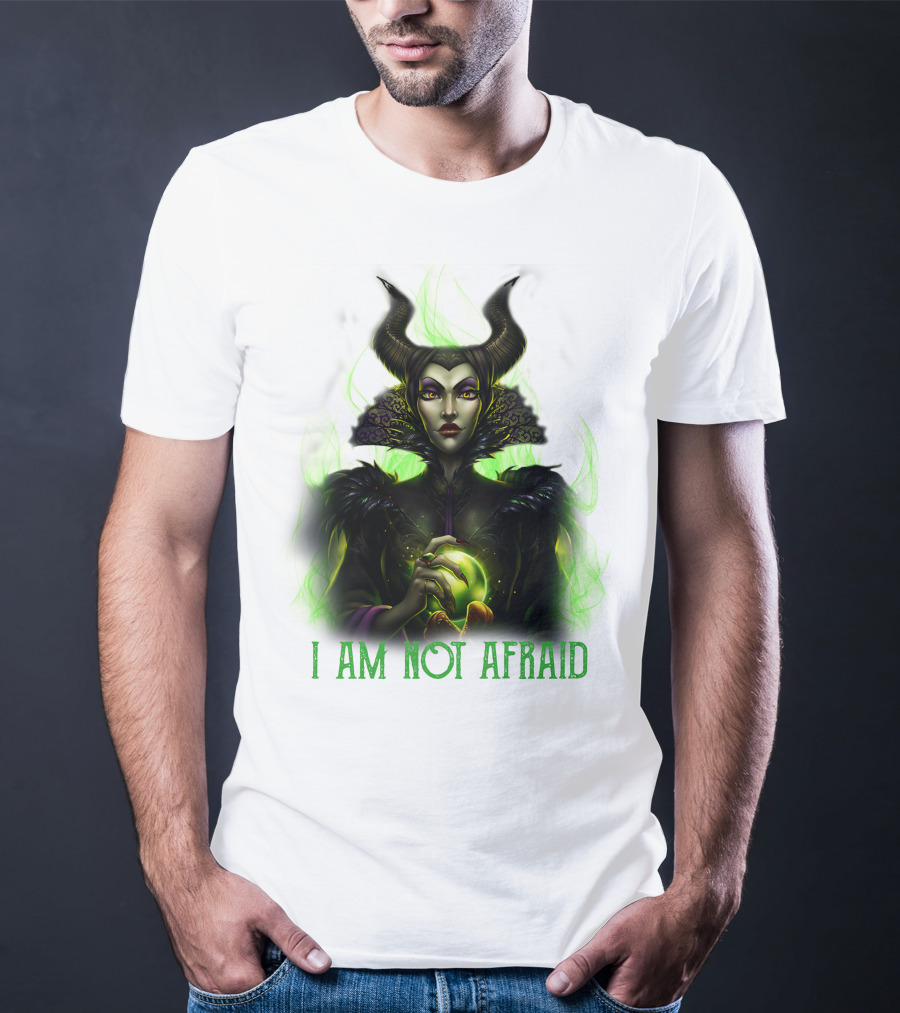 I Am Not Afraid Maleficent Dark Magic Horns T-Shirt