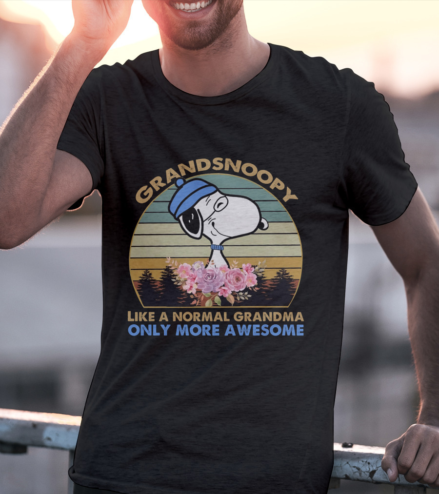 GRANDSNOOPY LIKE A NORMAL GRANDMA ONLY MORE AWESOME T-Shirt