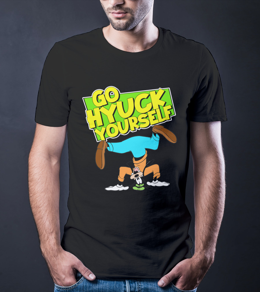 Go Hyuk Yourself Goofy Headstand Cartoon T-Shirt