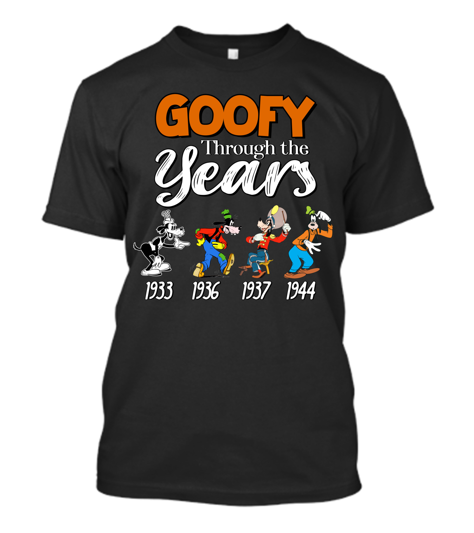 GOOFY Through The Years 1933 1936 1937 1944 T-Shirt