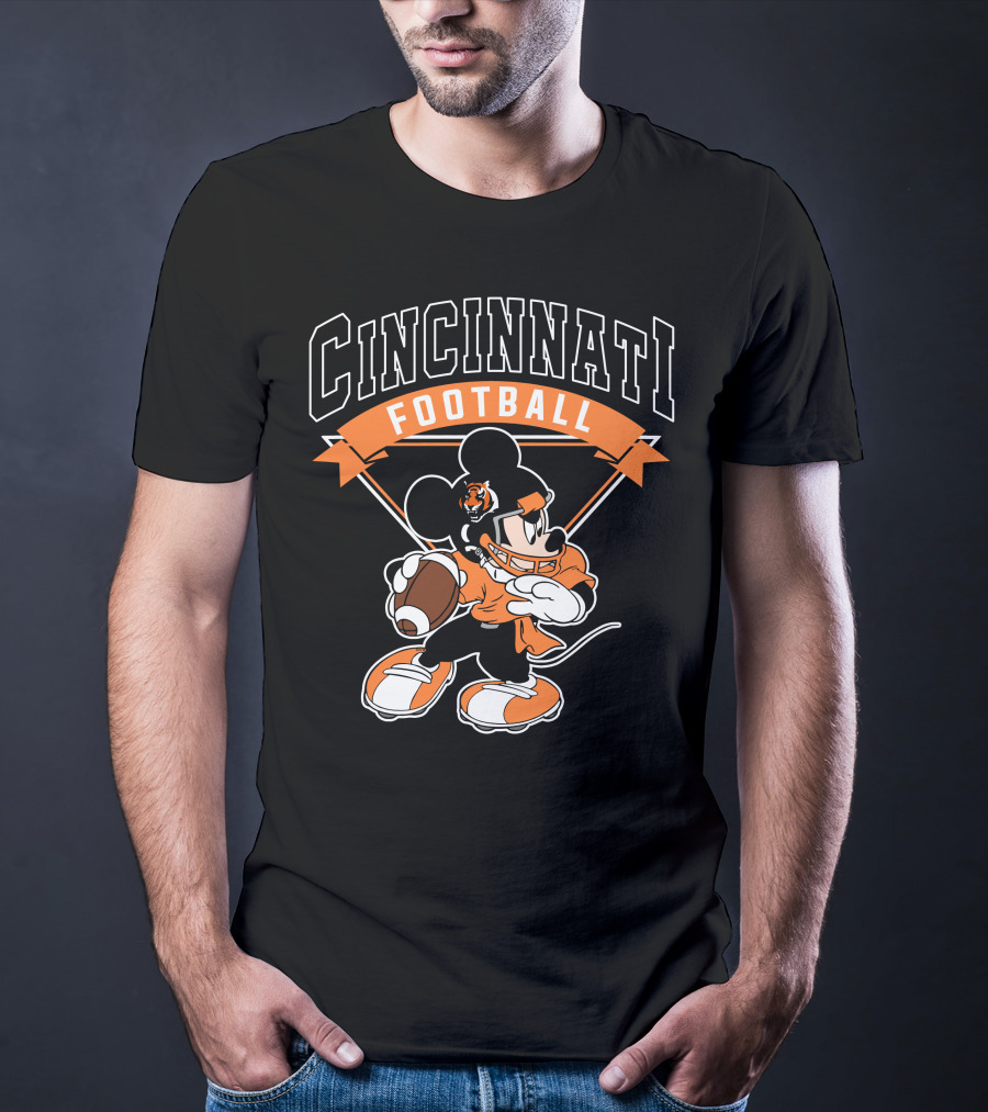 Cincinnati Football Mickey Bengals T-Shirt