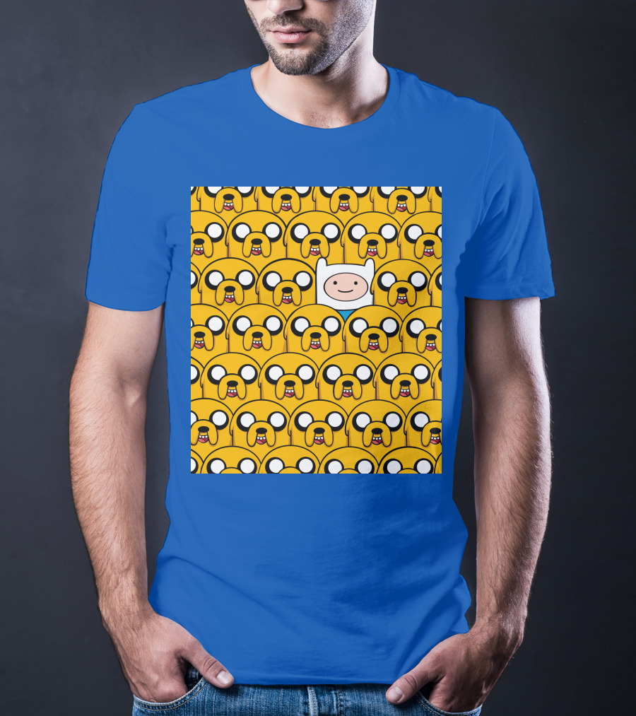 Finnthehuman Surrounded By Jake Faces T-Shirt