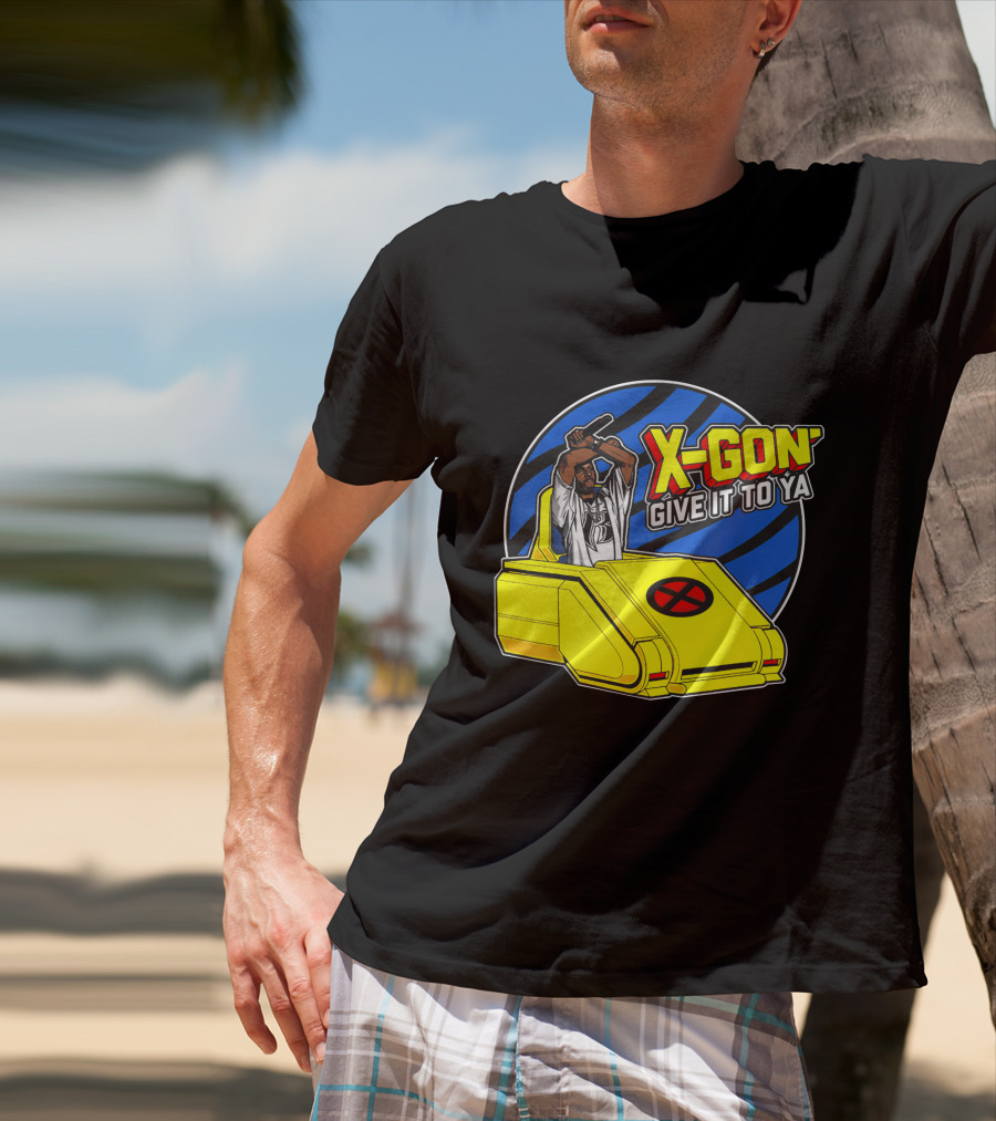 X Gon' Give It To Ya Professor X Inspired Yellow Hoverchair T-Shirt