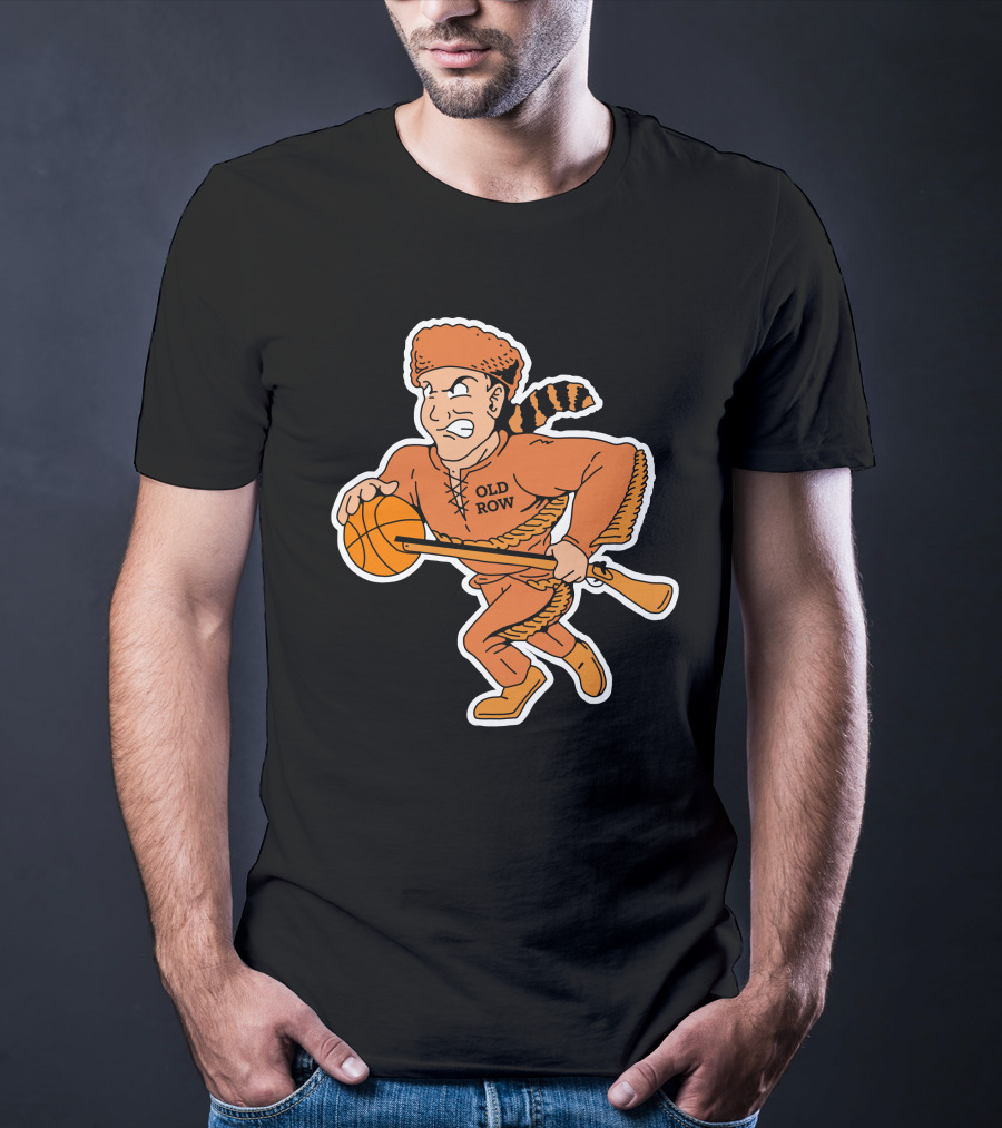 Old Row TN Basketball Pioneer Cartoon T-Shirt