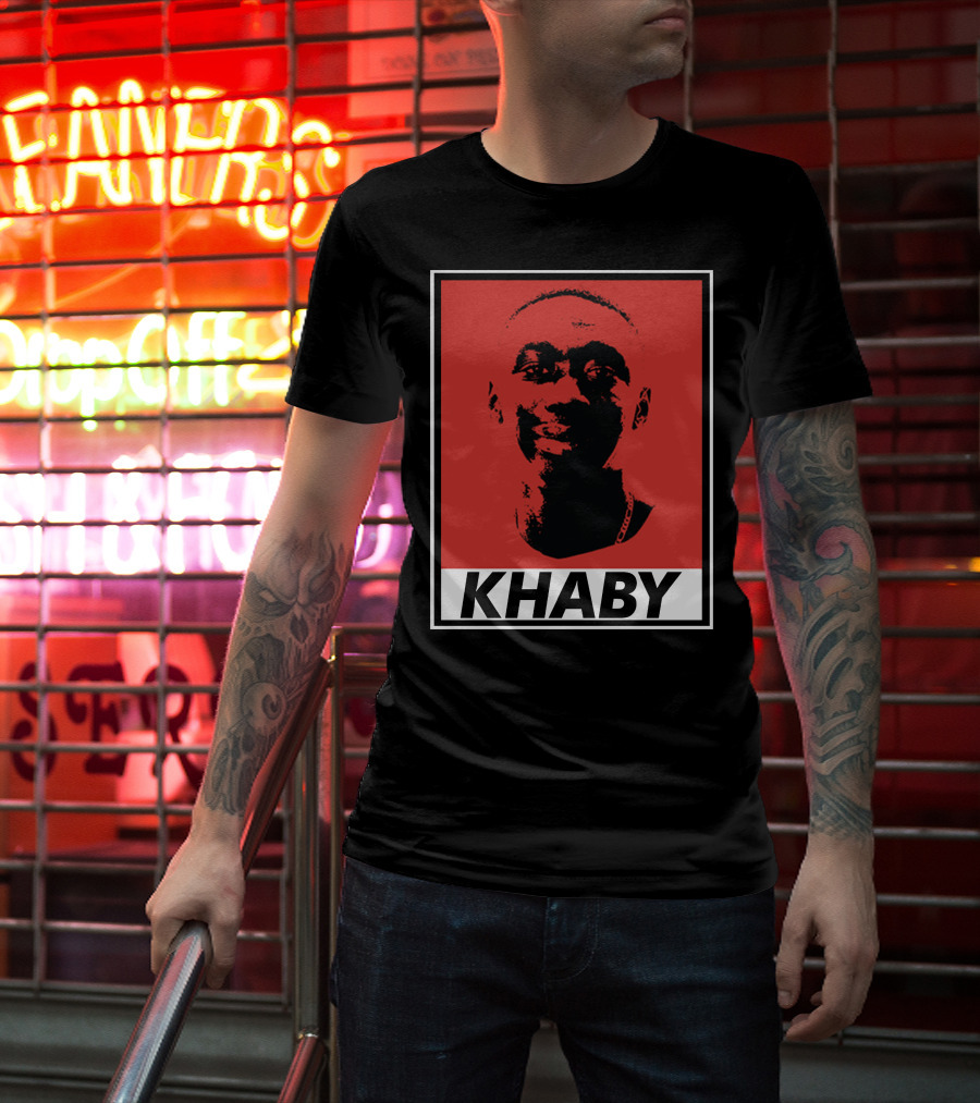 Khaby Lame Bold Graphic Red And Black T-Shirt