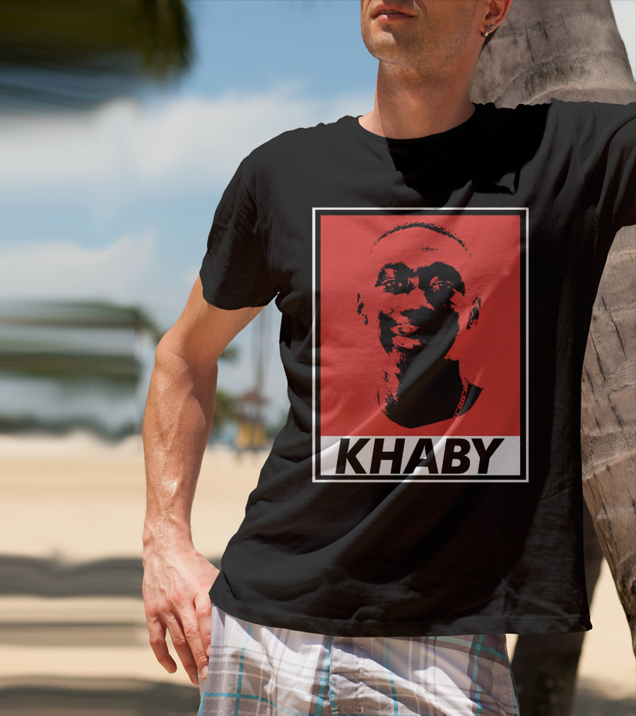 Khaby Lame Bold Graphic Red And Black T-Shirt