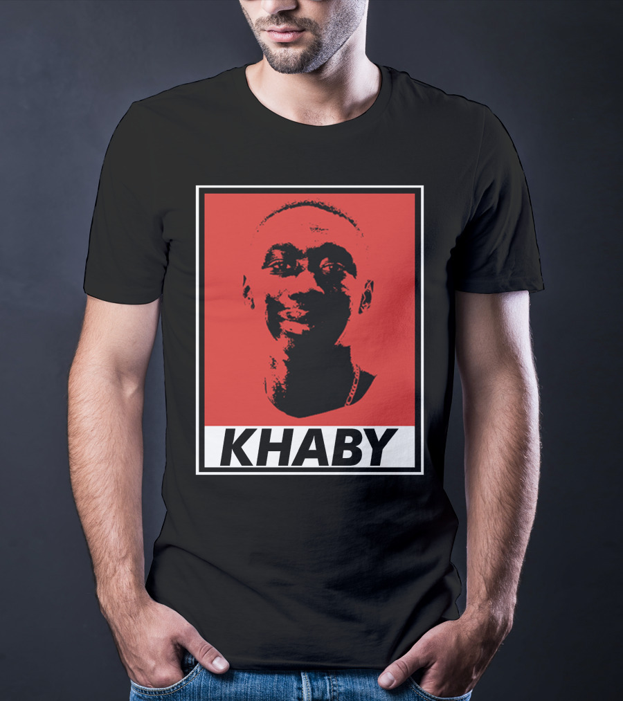 Khaby Lame Bold Graphic Red And Black T-Shirt