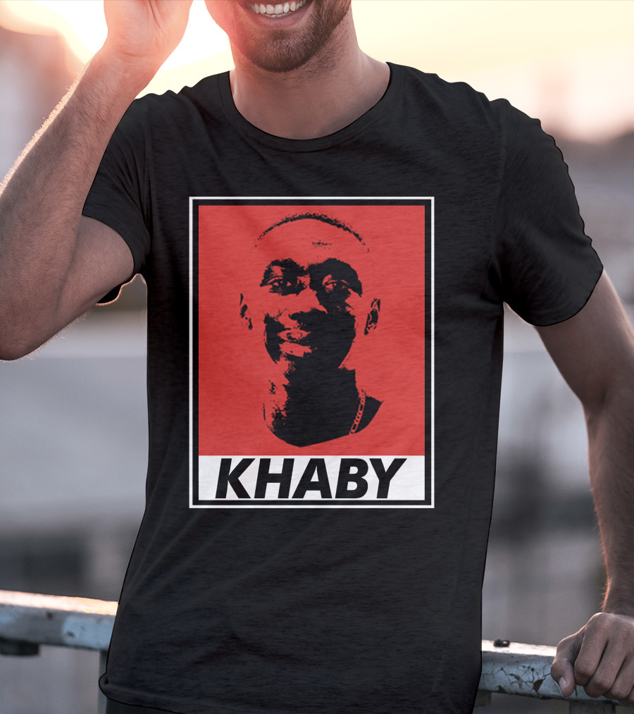 Khaby Lame Bold Graphic Red And Black T-Shirt
