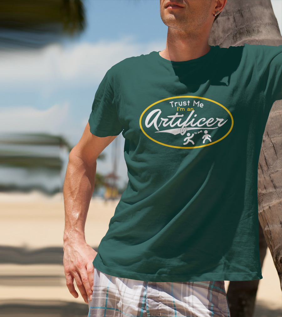 Trust Me I'm An Artificer Wand Symbols T-Shirt