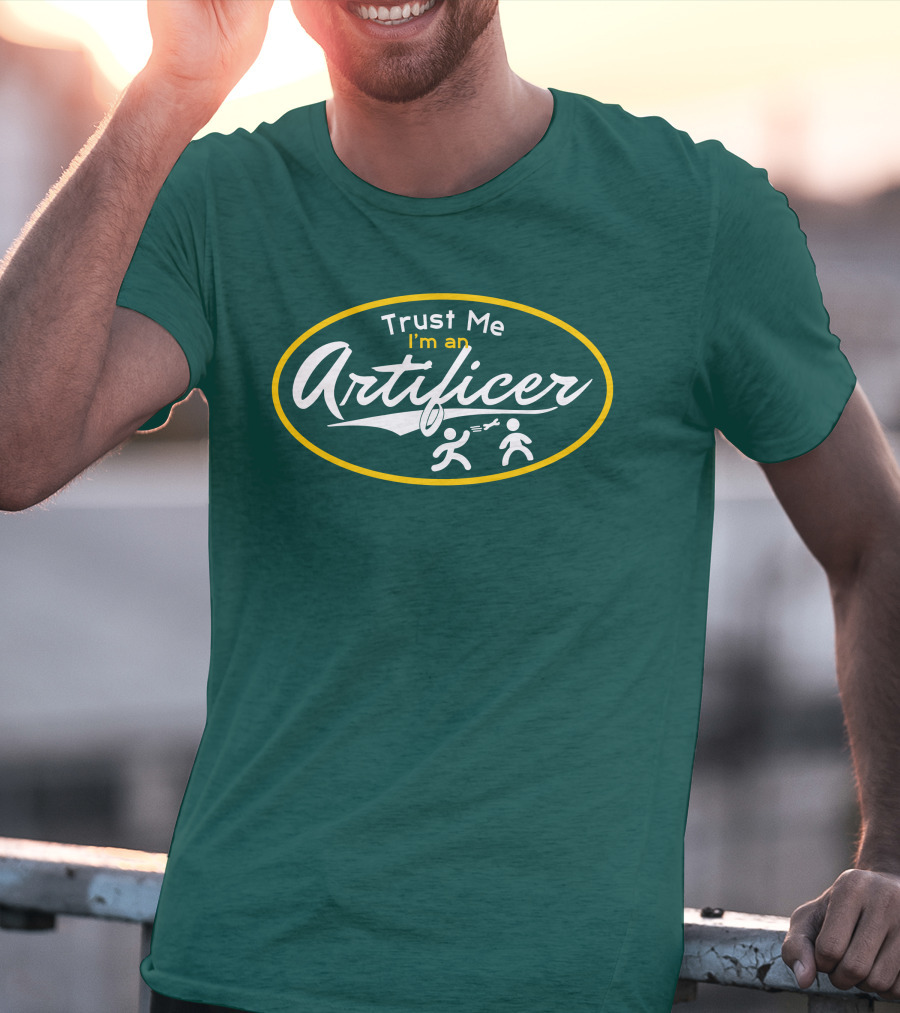 Trust Me I'm An Artificer Wand Symbols T-Shirt