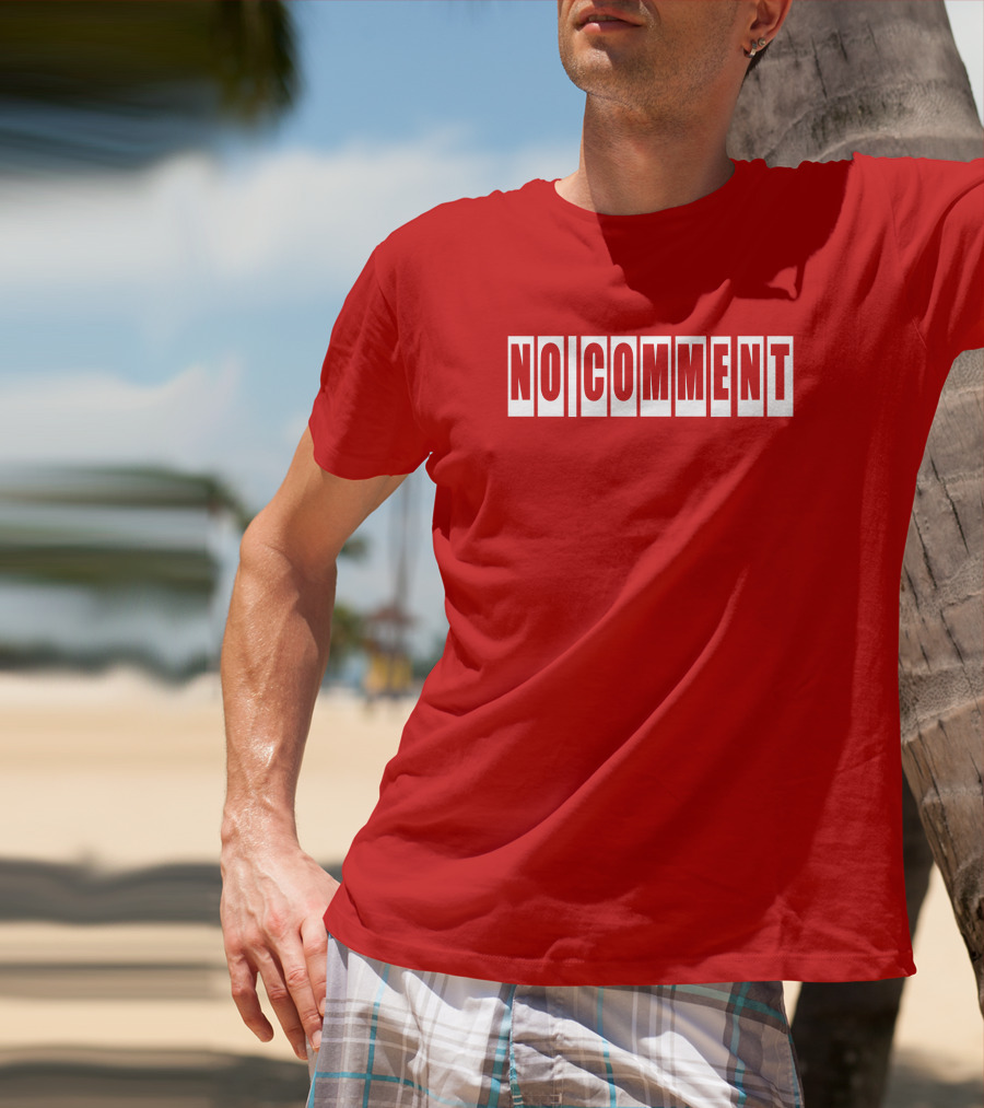 No Comment Bold Red T-Shirt