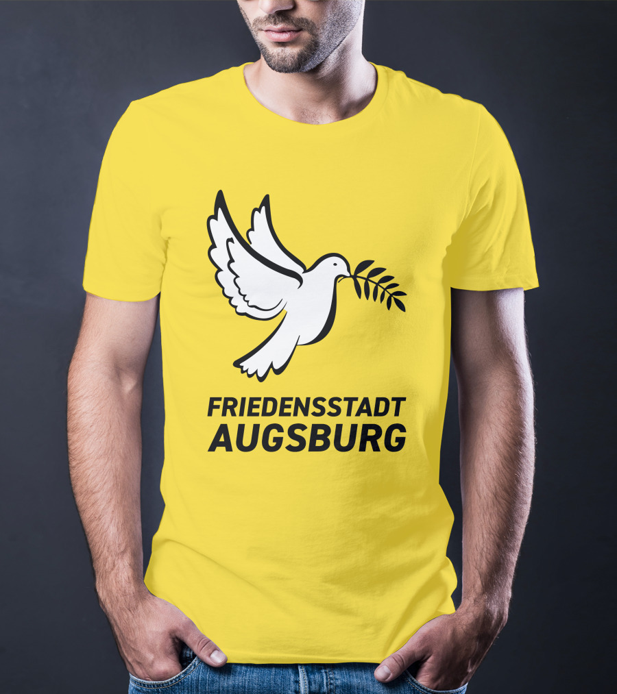 Friedensstadt Augsburg Peace Dove With Olive Branch T-Shirt