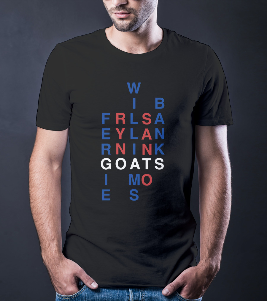 Win Bans Friendly Lyrical Goats In Black And Red Letters T-Shirt