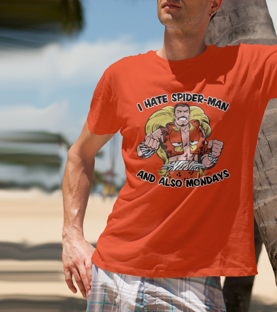 I Hate Spider-Man And Also Mondays Kraven The Hunter Comic T-Shirt