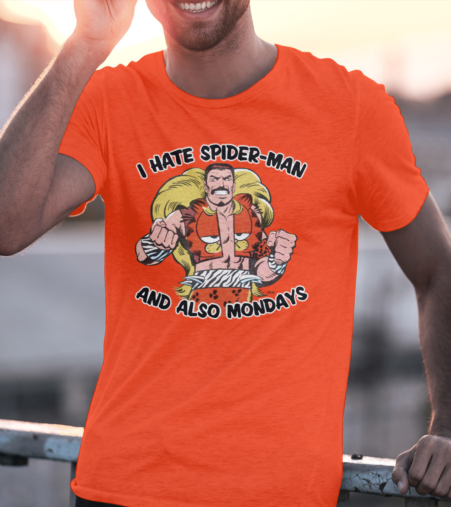 I Hate Spider-Man And Also Mondays Kraven The Hunter Comic T-Shirt