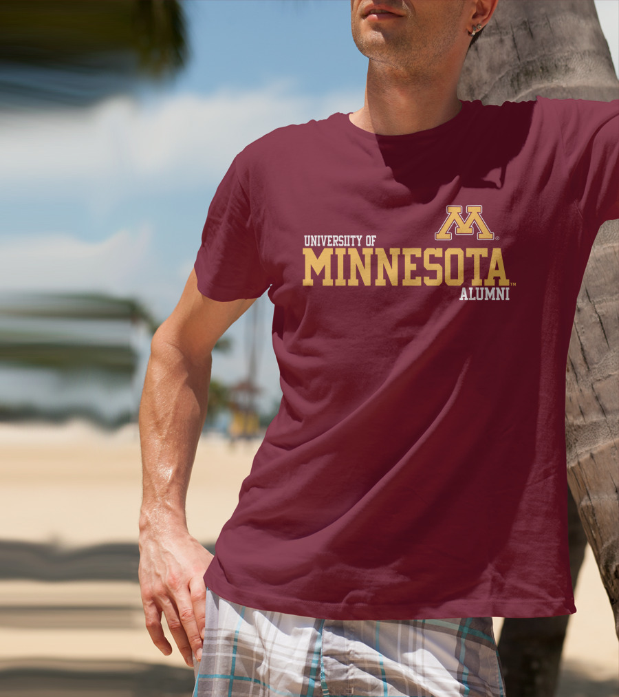 University Of Minnesota Alumni Bold Gold Maroon Iconic Collegiate T-Shirt
