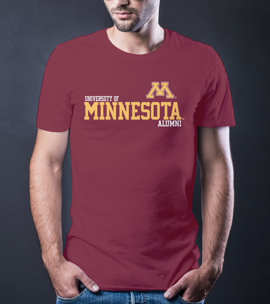 University Of Minnesota Alumni Bold Gold Maroon Iconic Collegiate T-Shirt