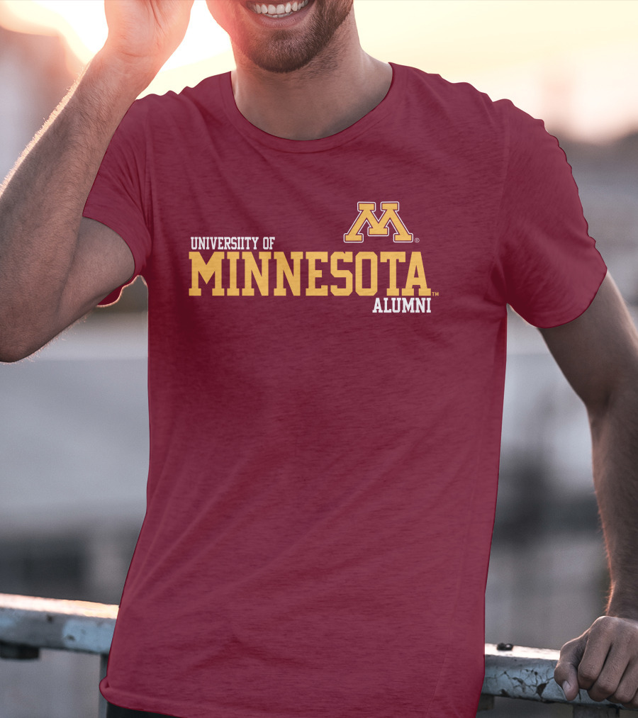 University Of Minnesota Alumni Bold Gold Maroon Iconic Collegiate T-Shirt