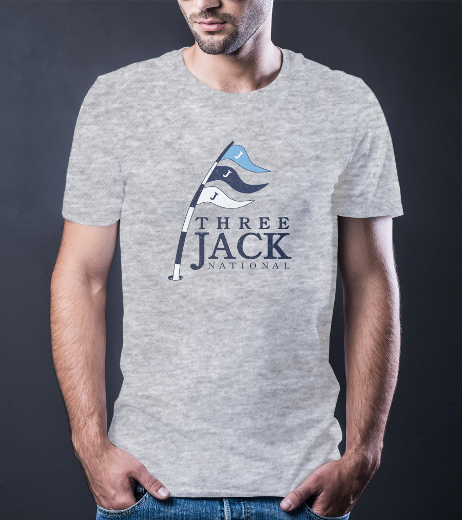 Three Jack National Golf Flag Icons T-Shirt