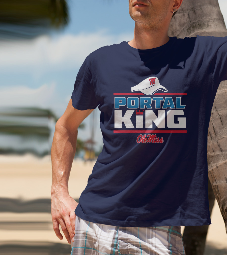 Ole Miss Portal King Football Hat T-Shirt
