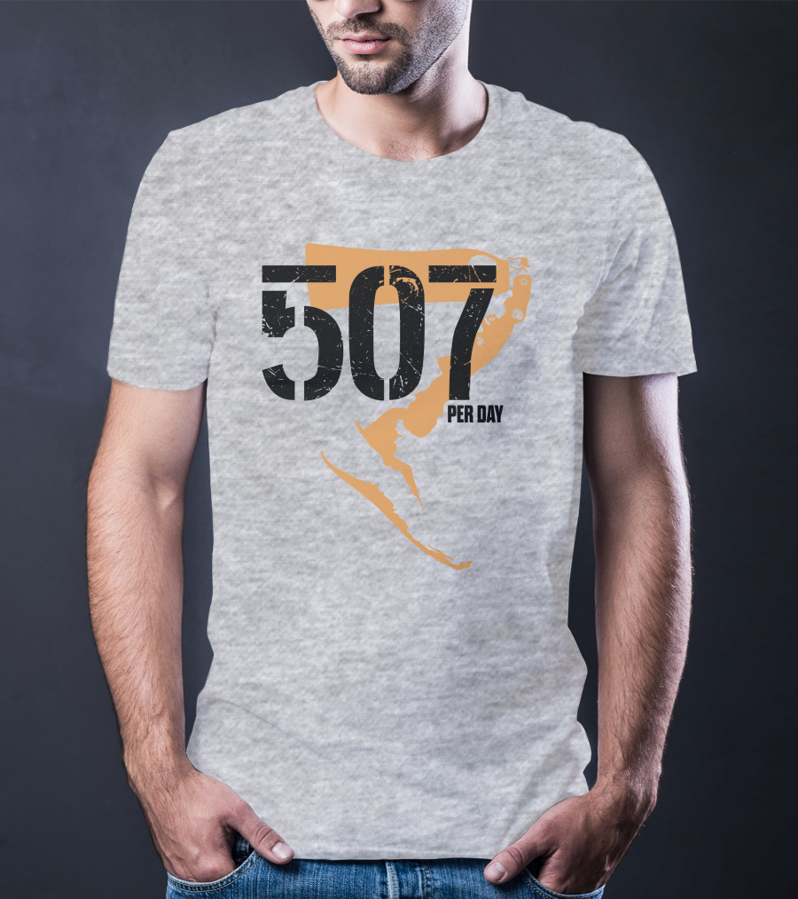 507 Per Day Mackinac Island Map T-Shirt