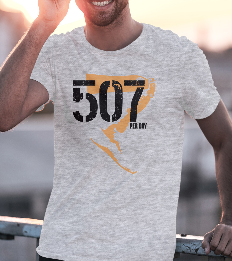 507 Per Day Mackinac Island Map T-Shirt