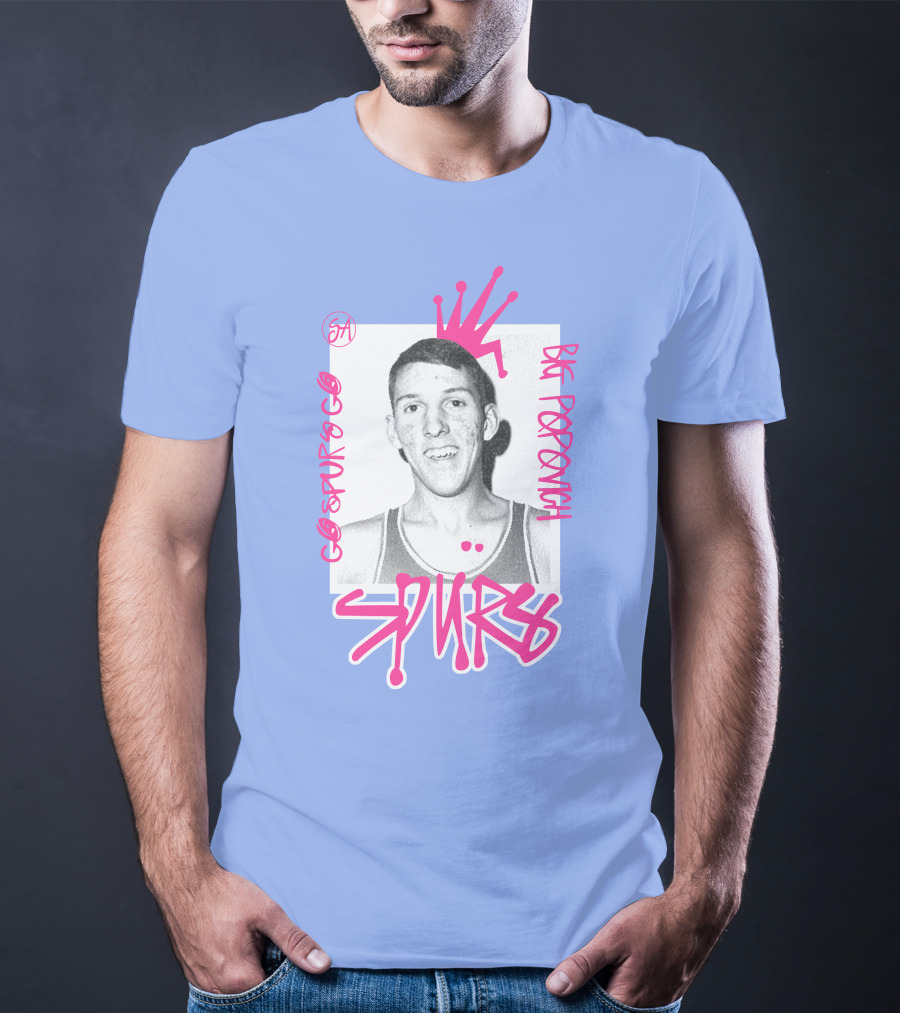 Go Spurs Go Big Popovich Spurs SA T-Shirt