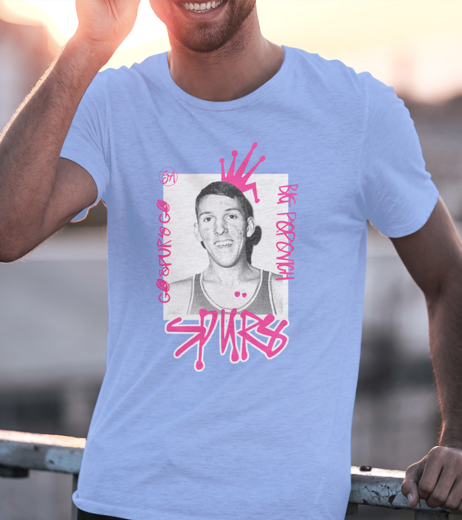 Go Spurs Go Big Popovich Spurs SA T-Shirt