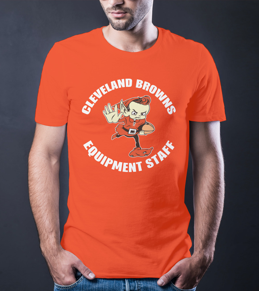 Cleveland Browns Equipment Staff Brownie Mascot T-Shirt