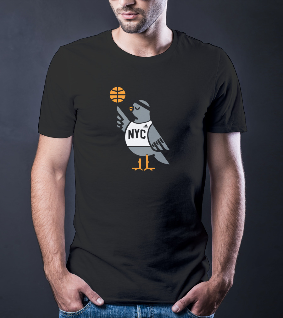 NYC Pigeon Basketball T-Shirt