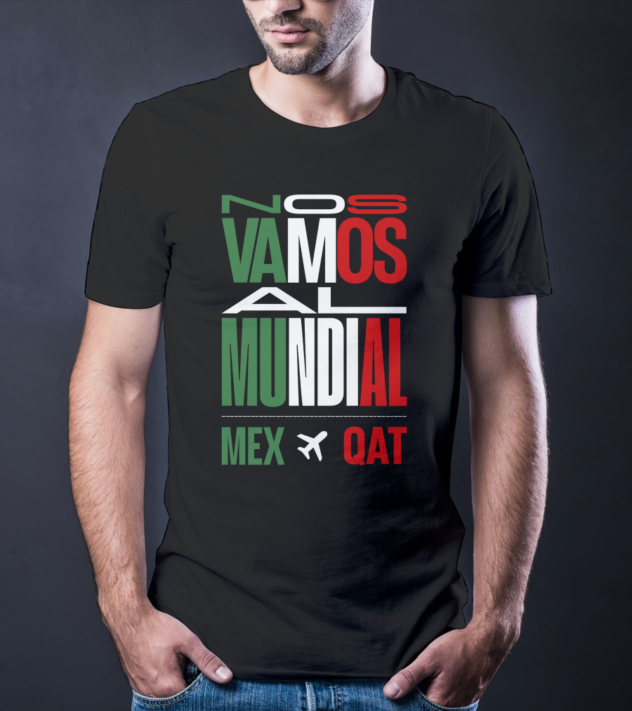 Nos Vamos Al Mundial Mex Qat Airplane T-Shirt