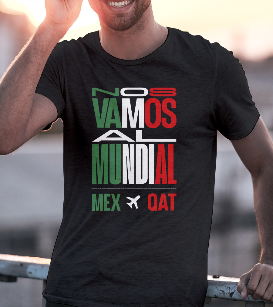 Nos Vamos Al Mundial Mex Qat Airplane T-Shirt