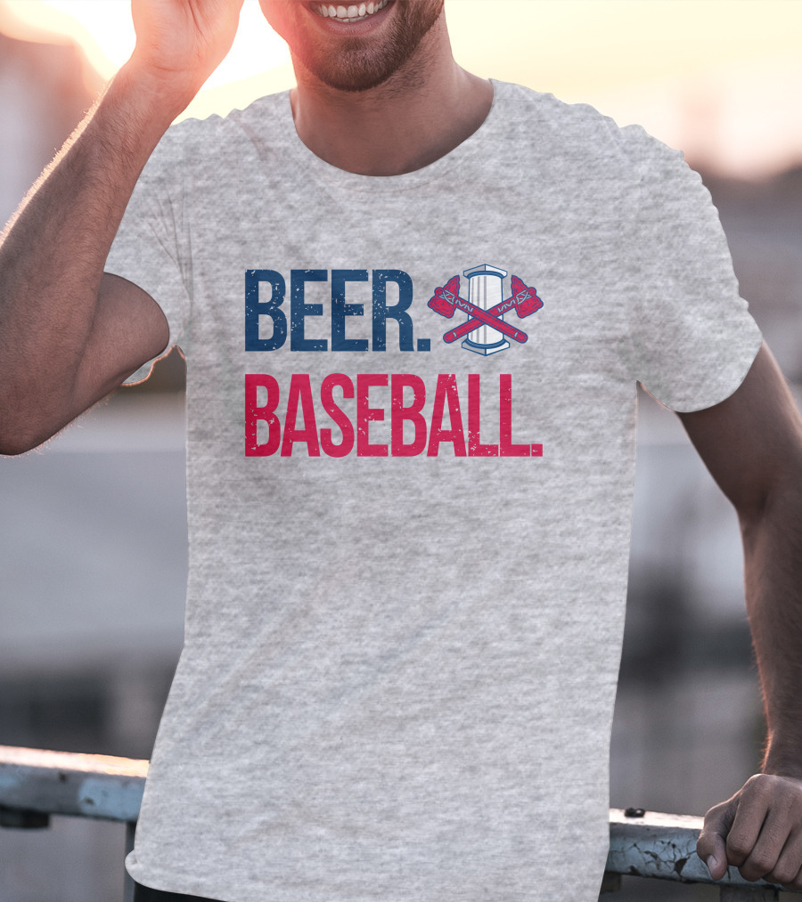 Rome Braves Beer Baseball Axe T-Shirt