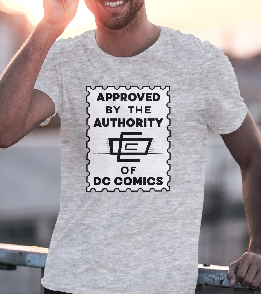 Approved By The Authority Of DC Comics Seal With Retro Stamp T-Shirt