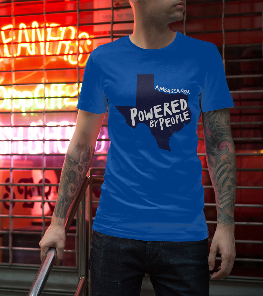 Ambassador Powered By People Texas Map T-Shirt