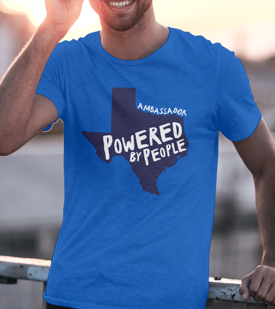 Ambassador Powered By People Texas Map T-Shirt