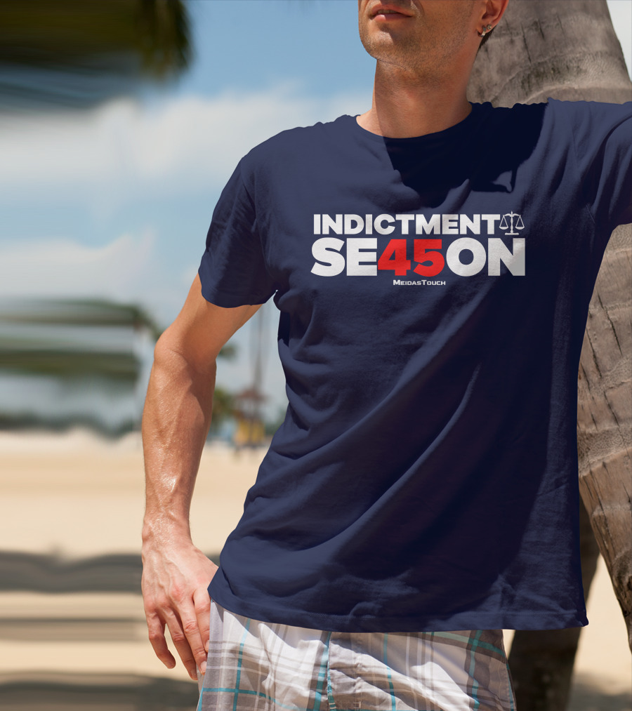 Indictment Season 45 MeidasTouch Justice Scales T-Shirt