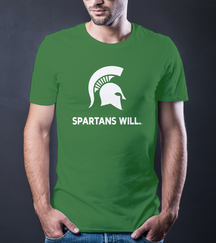 Spartans Will Michigan State Helmet T-Shirt