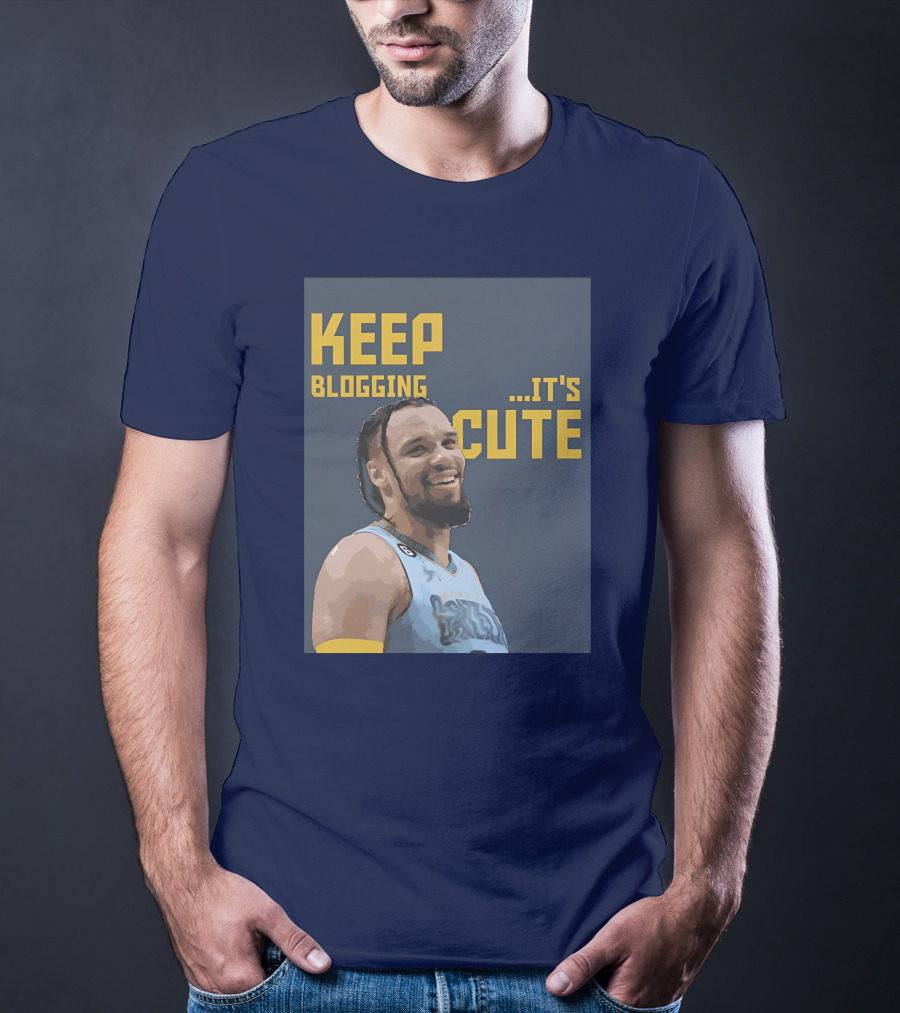 Keep Blogging It's Cute Basketball Player Smiling T-Shirt