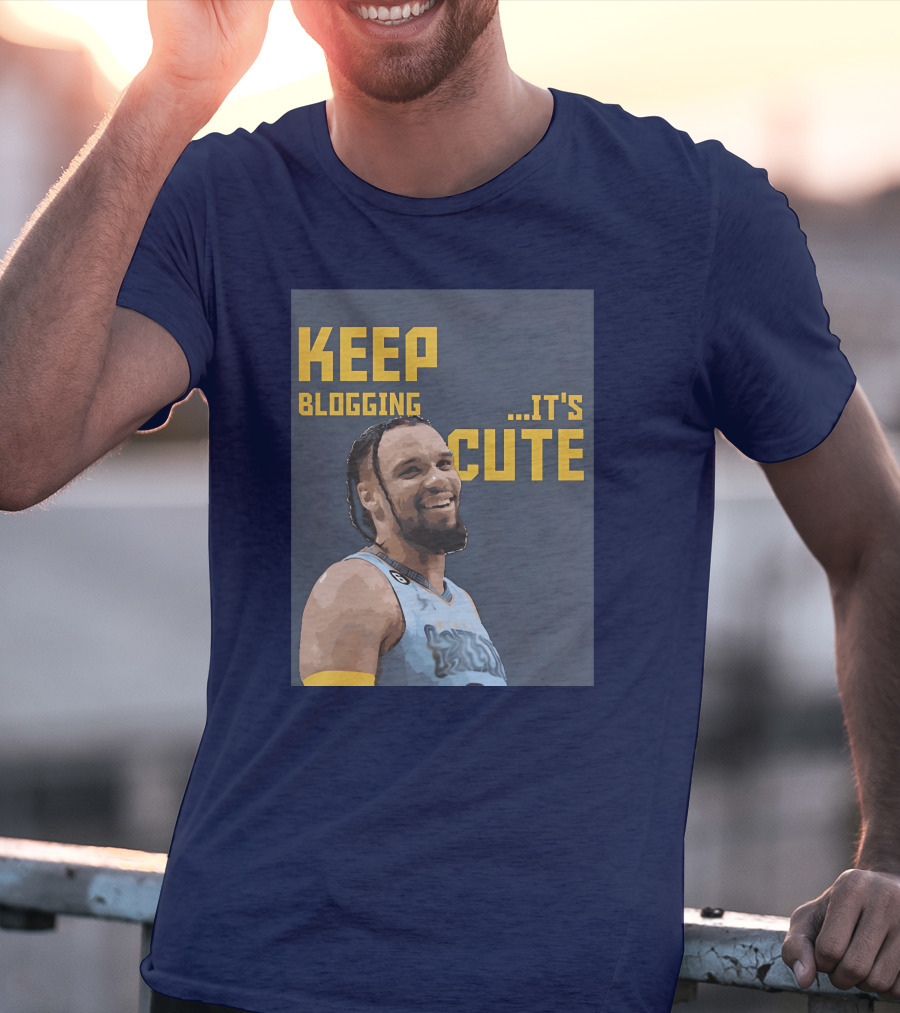 Keep Blogging It's Cute Basketball Player Smiling T-Shirt