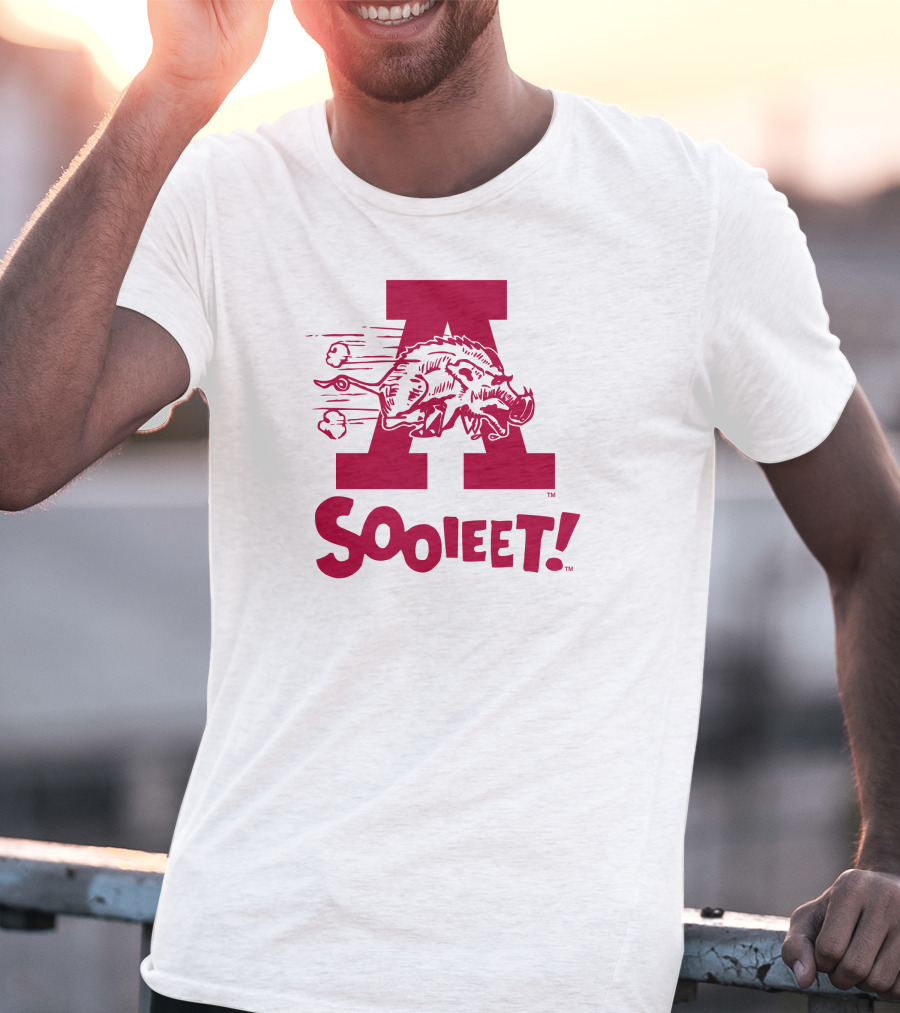 Arkansas Razorbacks Sooieet Wild Boar Logo Lightweight T-Shirt