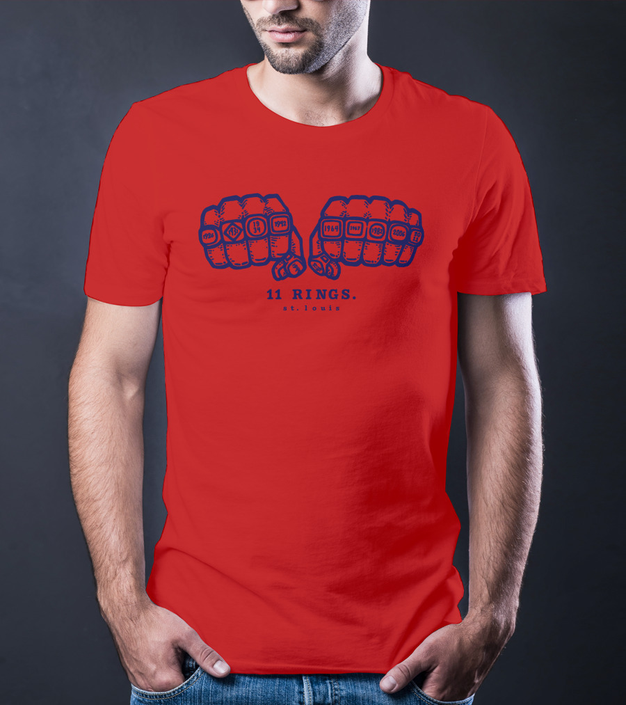 11 Rings St Louis 1926 1931 1934 1942 1944 1946 1964 1967 1982 2006 2011 T-Shirt