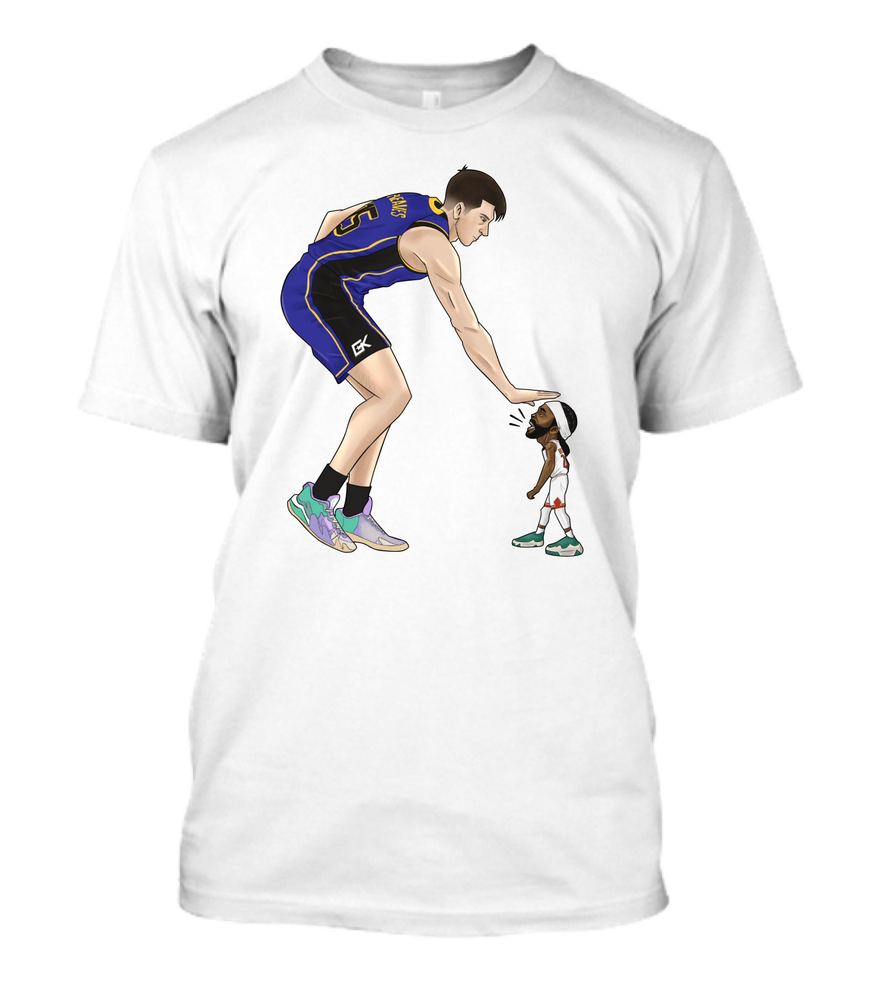 Basketball Giants And Tiny Challengers Showdown T-Shirt